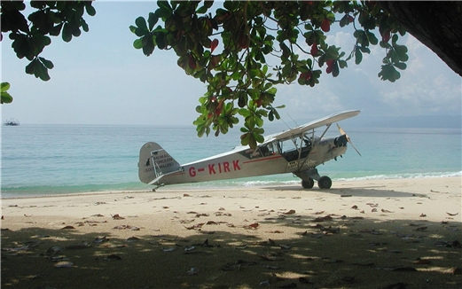 Liberty Girl on a Java beach April 2001